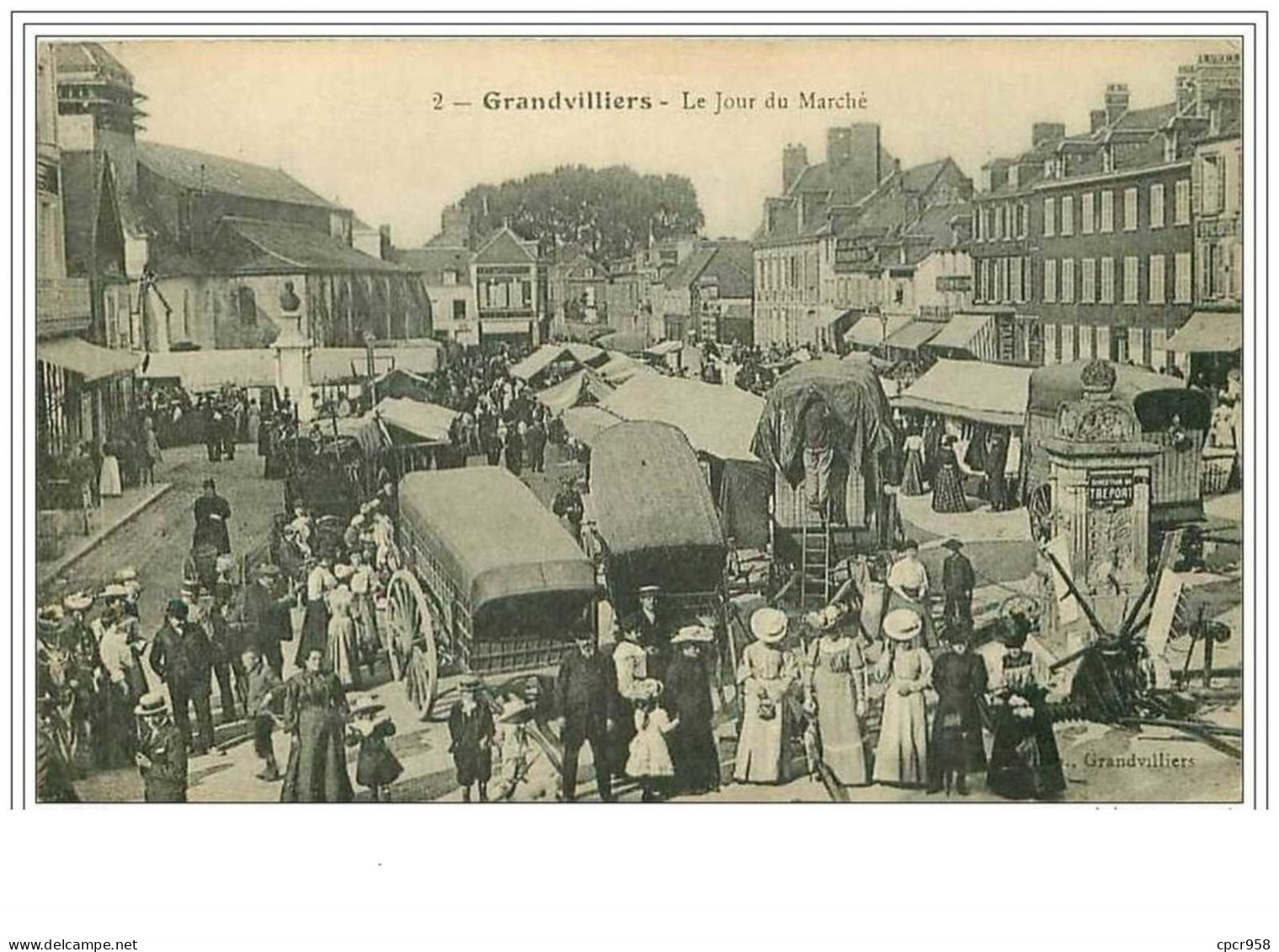 60.GRANDVILLIERS.LE JOUR DU MARCHE - Grandvilliers