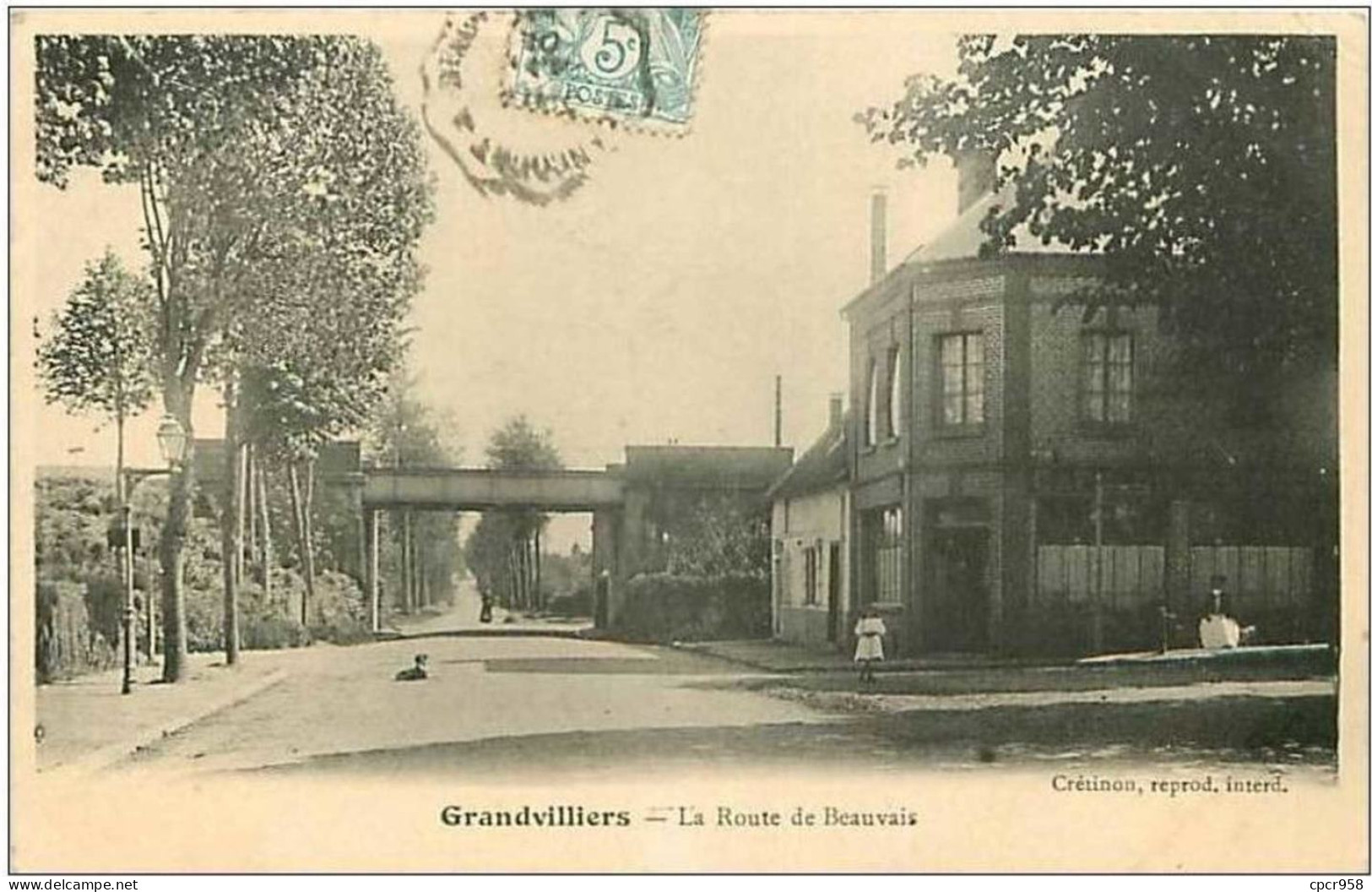 60.GRANDVILLIERS.LA ROUTE DE BEAUVAIS - Grandvilliers