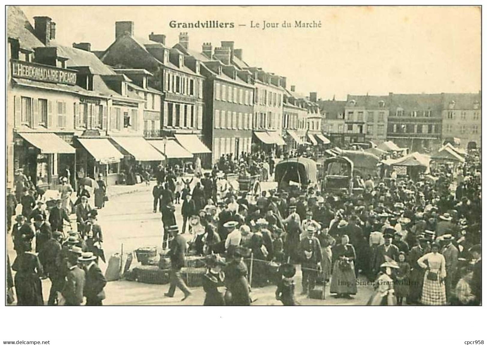 60.GRANDVILLIERS.n°170.LE JOUR DU MARCHE - Grandvilliers