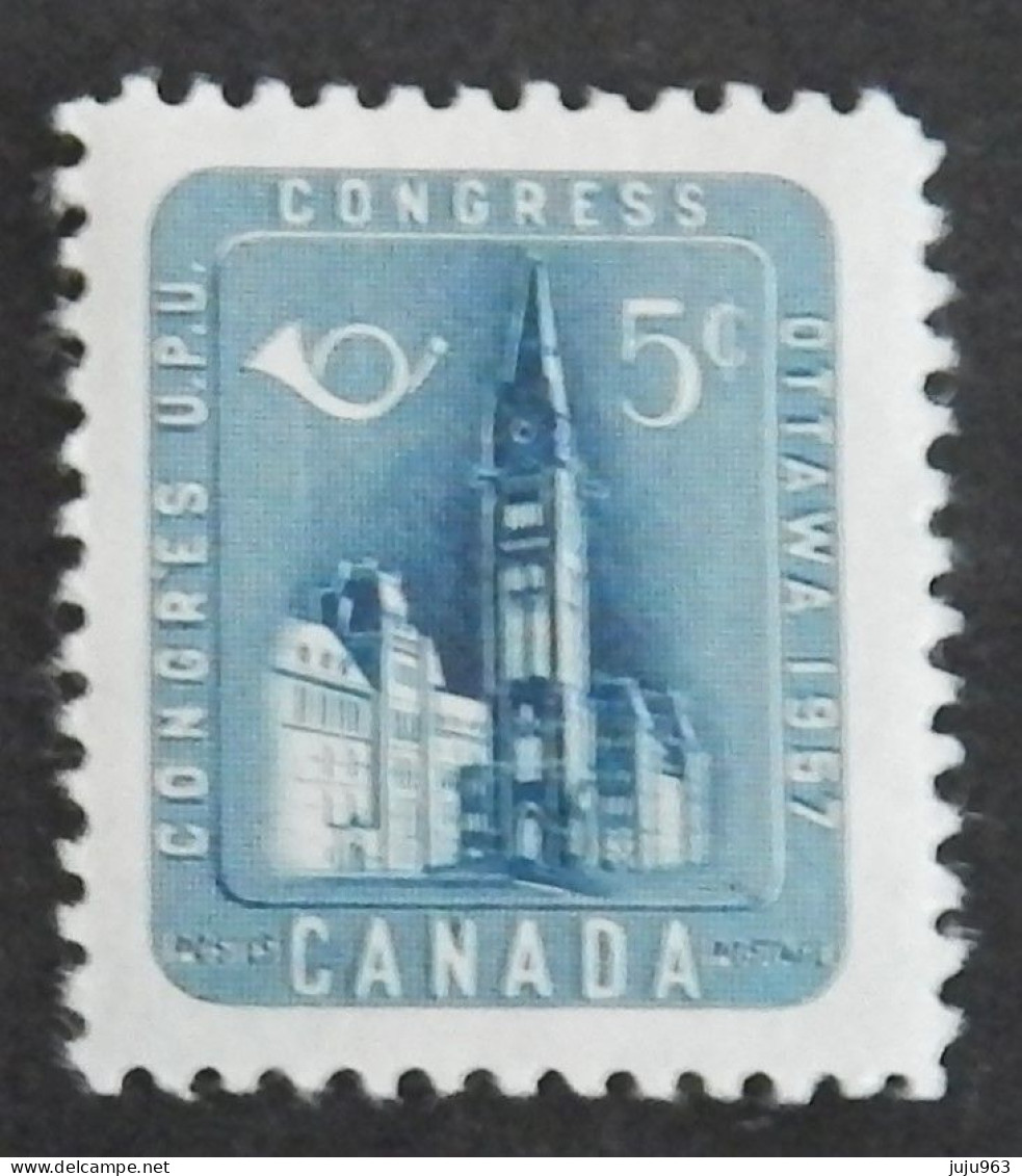 CANADA YT 298 NEUF*MH" PARLEMENT D OTTAWA" ANNÉE 1957 - Neufs