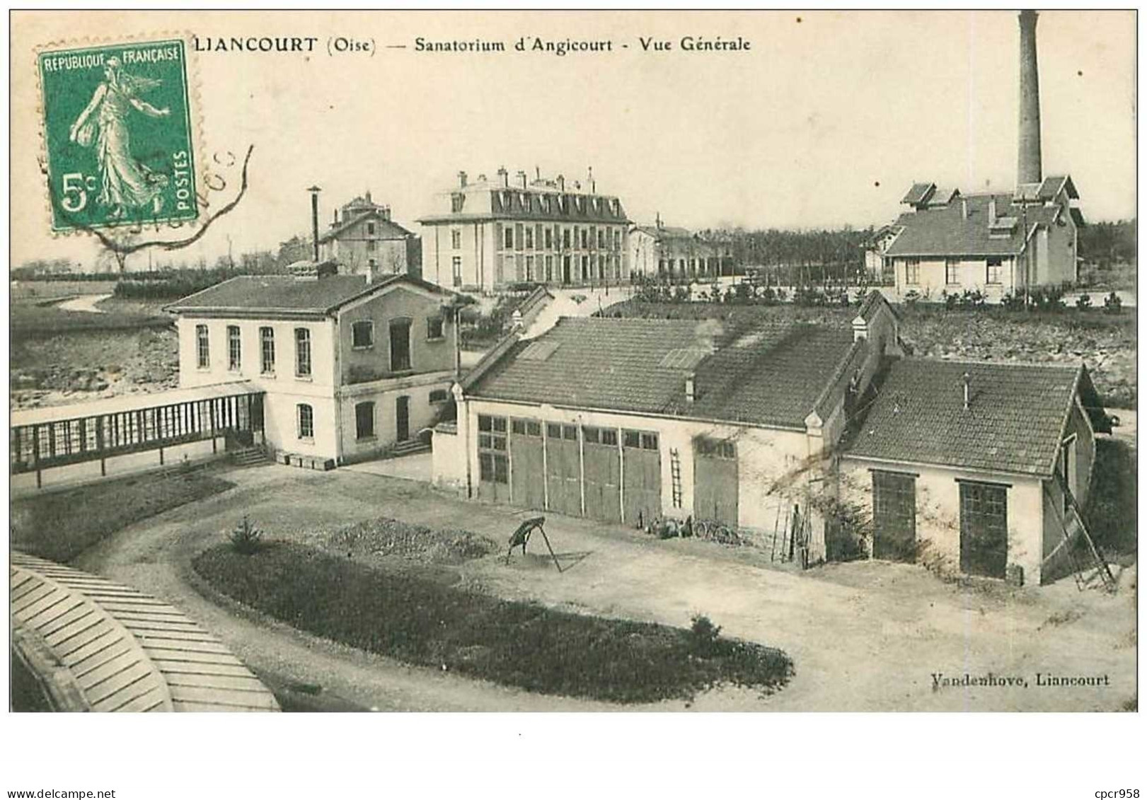 60.LIANCOURT.n°8206.SANATORIUM D'ANGICOURT.VUE GENERALE - Liancourt