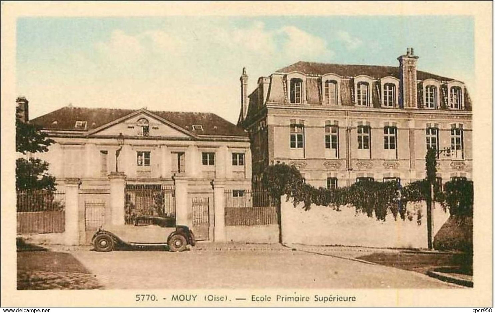 60.MOUY.ECOLE PRIMAIRE SUPERIEURE.VOITURE. - Mouy