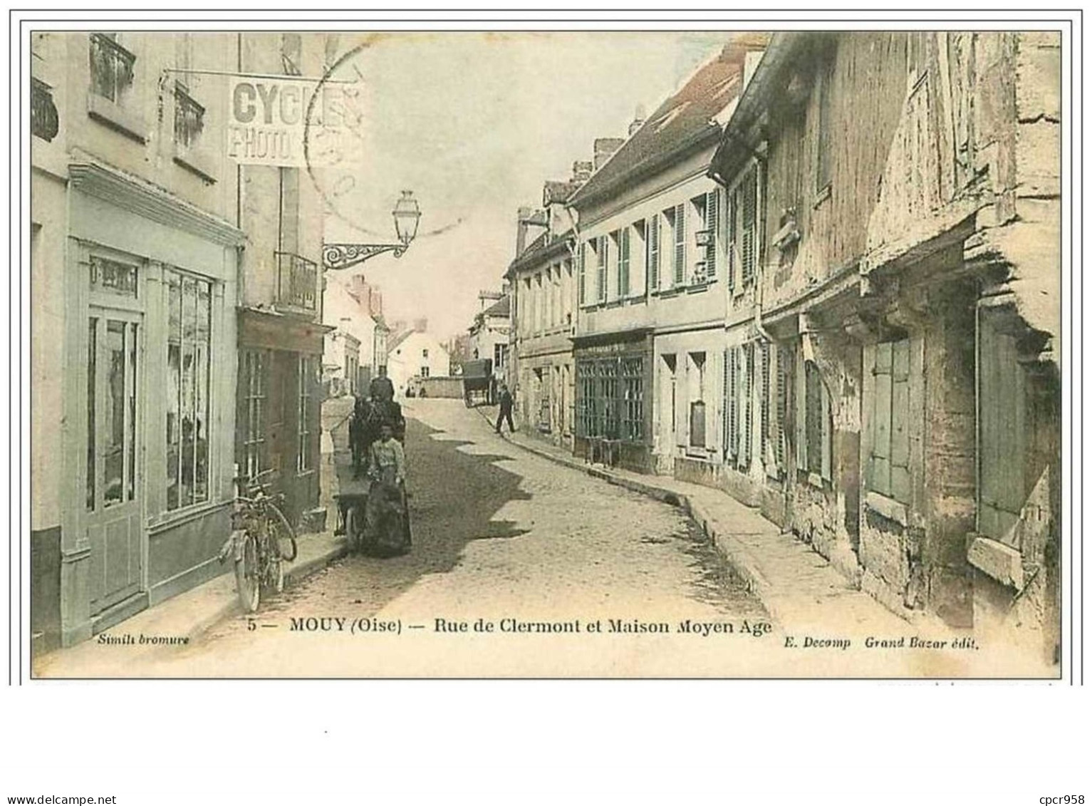 60.MOUY.RUE DE CLERMONT ET MAISON MOYEN AGE - Mouy