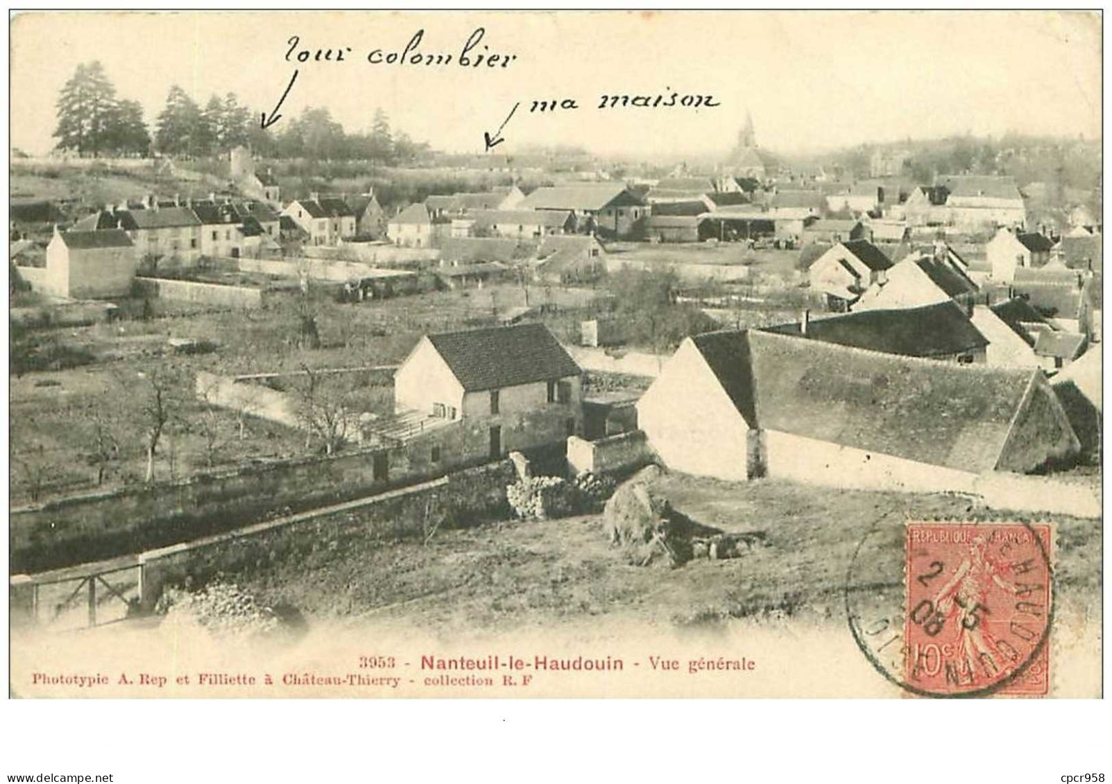 60.NANTHEUIL LE HAUDOUIN.n°15675.VUE GENERALE - Nanteuil-le-Haudouin