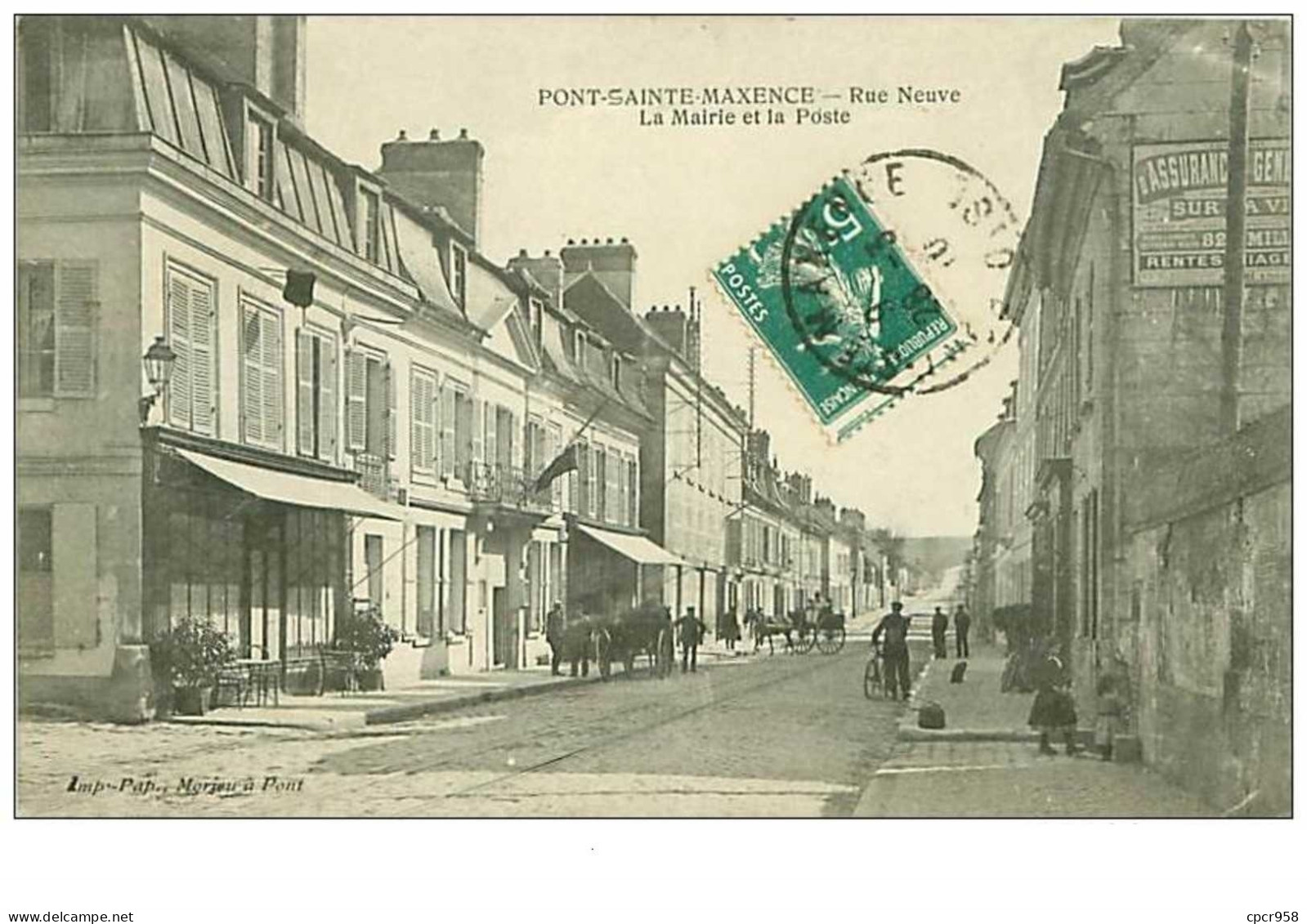 60.PONT SAINTE MAXENCE.n°250.RUE NEUVE.LA MAIRIE ET LA POSTE - Pont Sainte Maxence