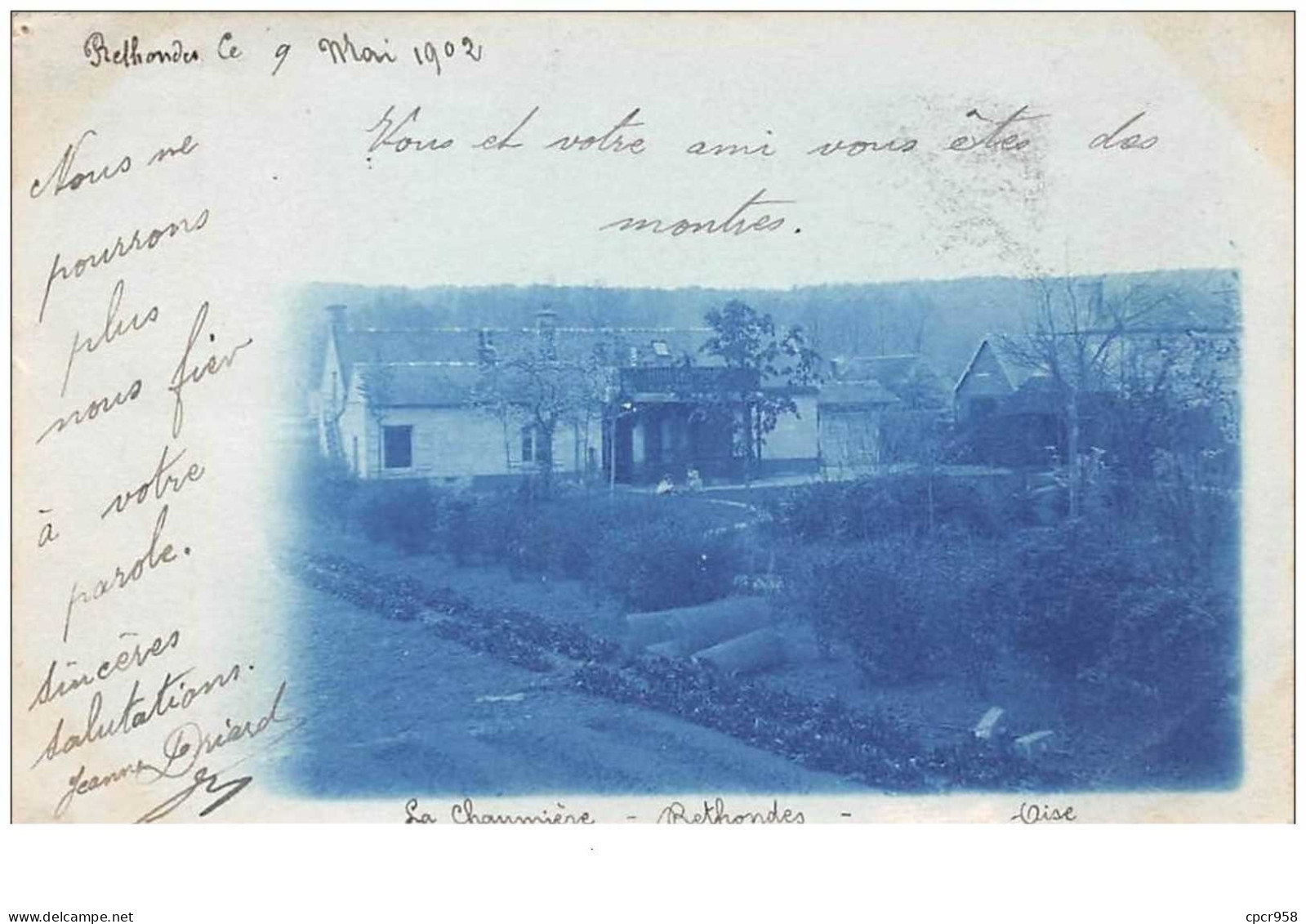 60 . N°45044 . Rethondes. Carte Photo.la Chaumiere - Rethondes