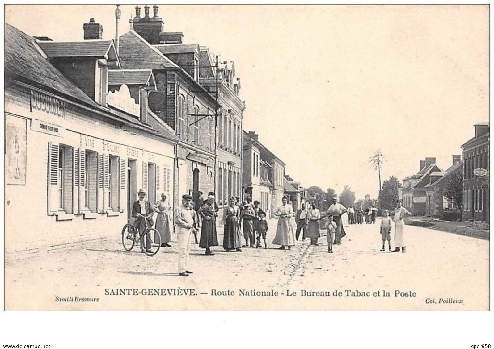 60 . N°45876 . Sainte Genevieve . Le Bureau De Tabac Et La Poste - Sainte-Geneviève