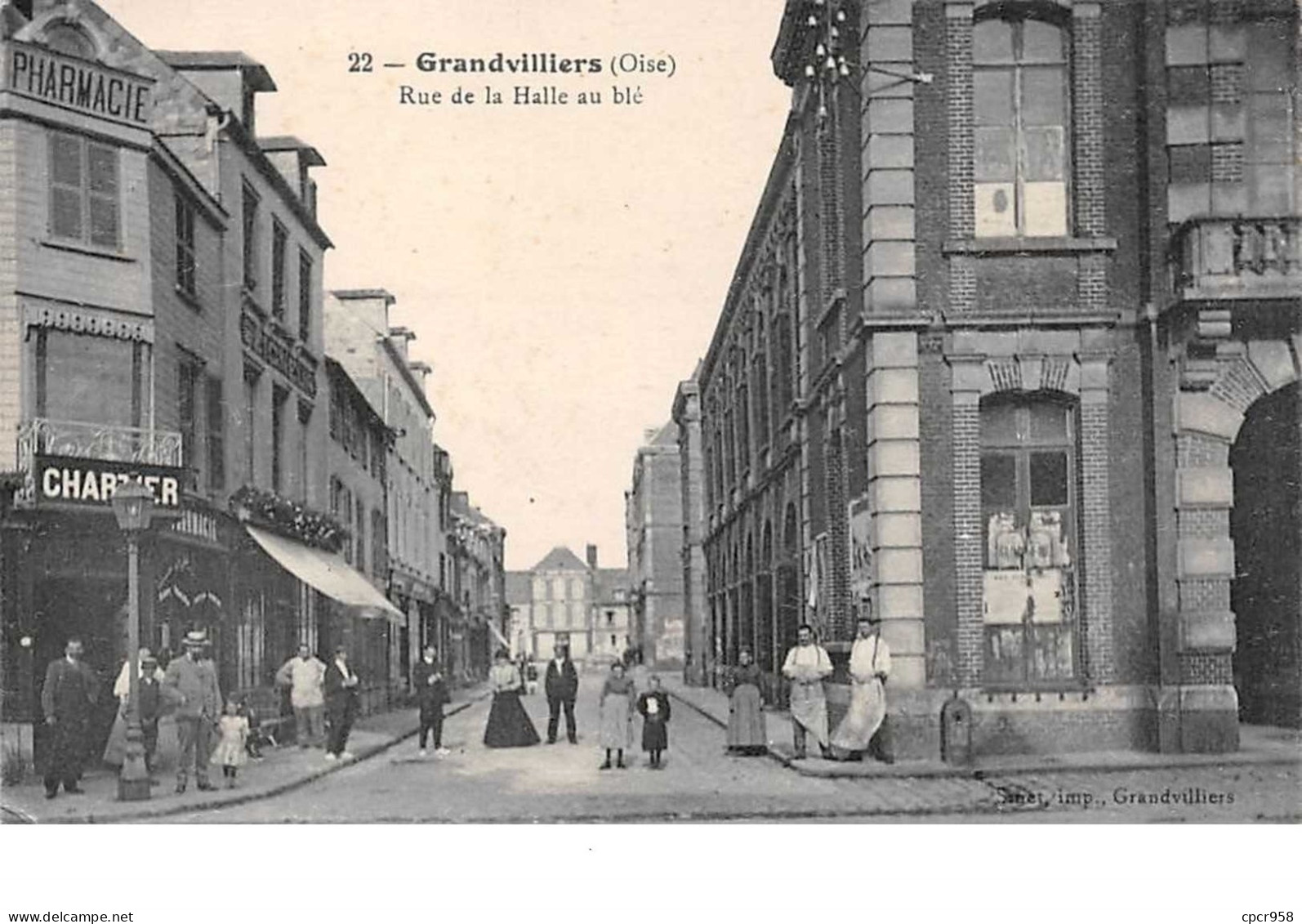 60 . N°51372 . Grandvilliers . Rue De La Halle Au Blé - Grandvilliers