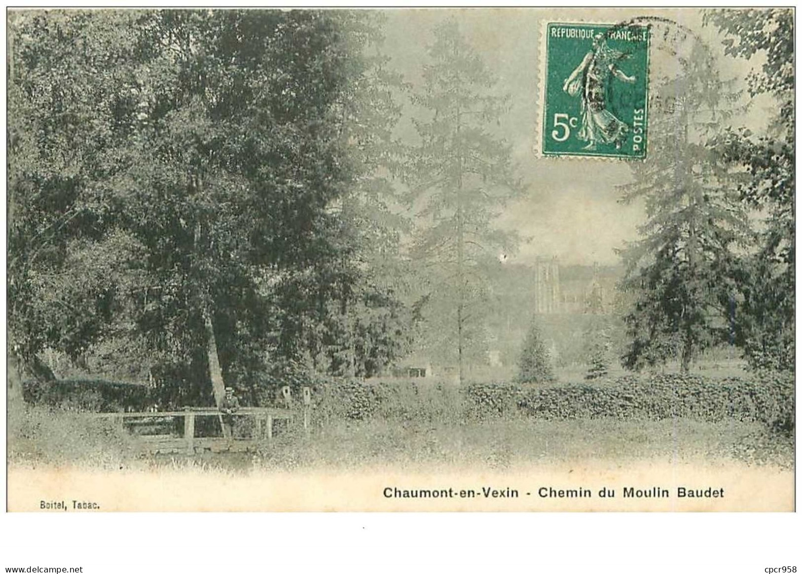 60.CHAUMONT EN VEXIN.n°8191.CHEMIN DU MOULIN BAUDET - Chaumont En Vexin