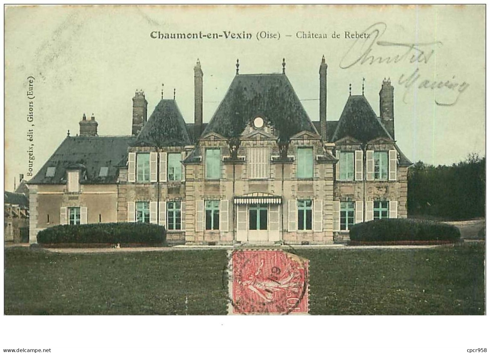 60.CHAUMONT EN VEXIN.n°8190.CHATEAU DE REBETZ - Chaumont En Vexin