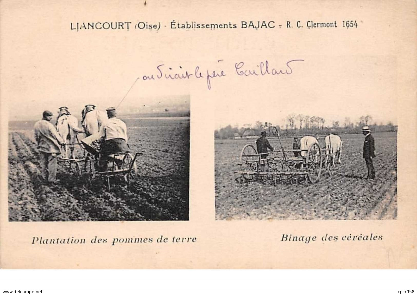 60    .    N°202464      . LIANCOURT   .      AGRICULTURE - Liancourt