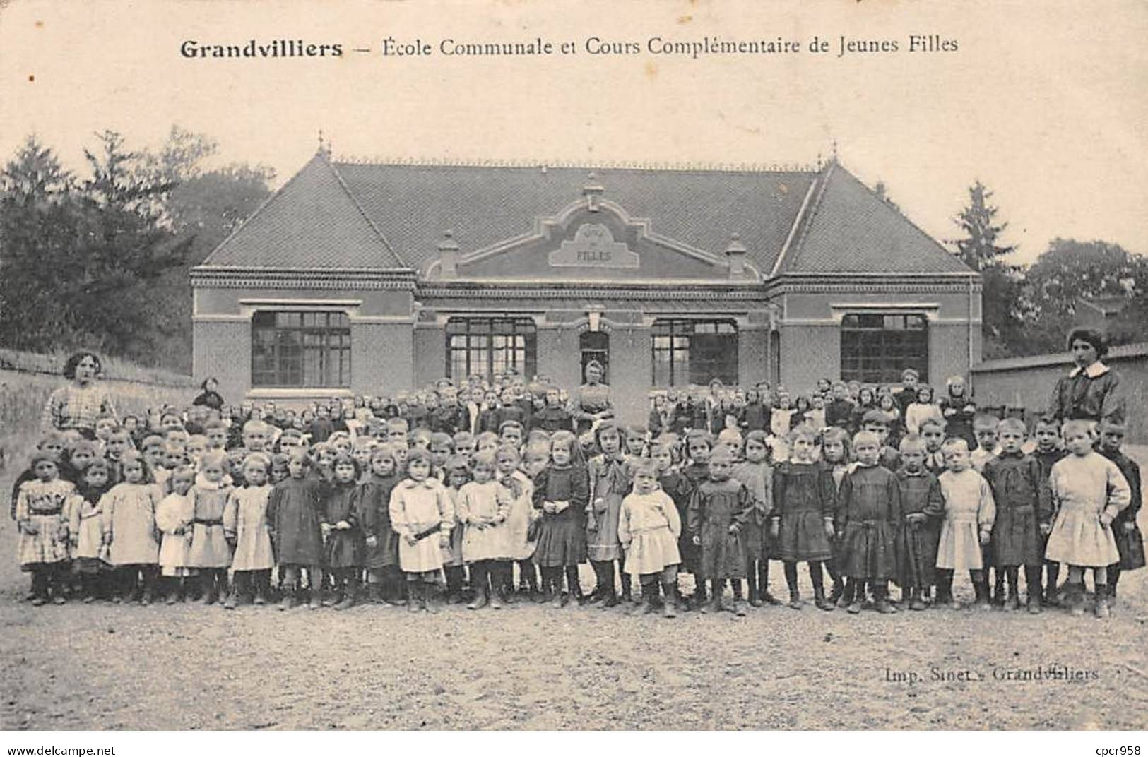 60 - Grandvilliers-  SAN21861 - Ecole Communale Et Cours Complémentaire De Jeunes Filles - Grandvilliers