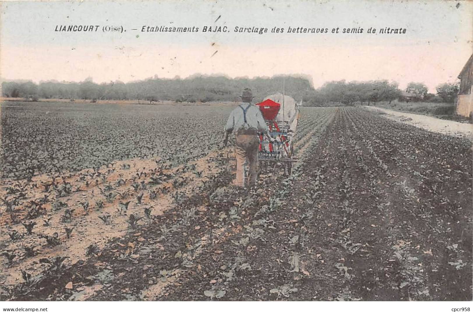 60 - LIANCOURT - SAN32282 - Etablissements BAJAC - Sarclage Des Betteraves Et Semis De Nitrate  - Agriculture - Liancourt