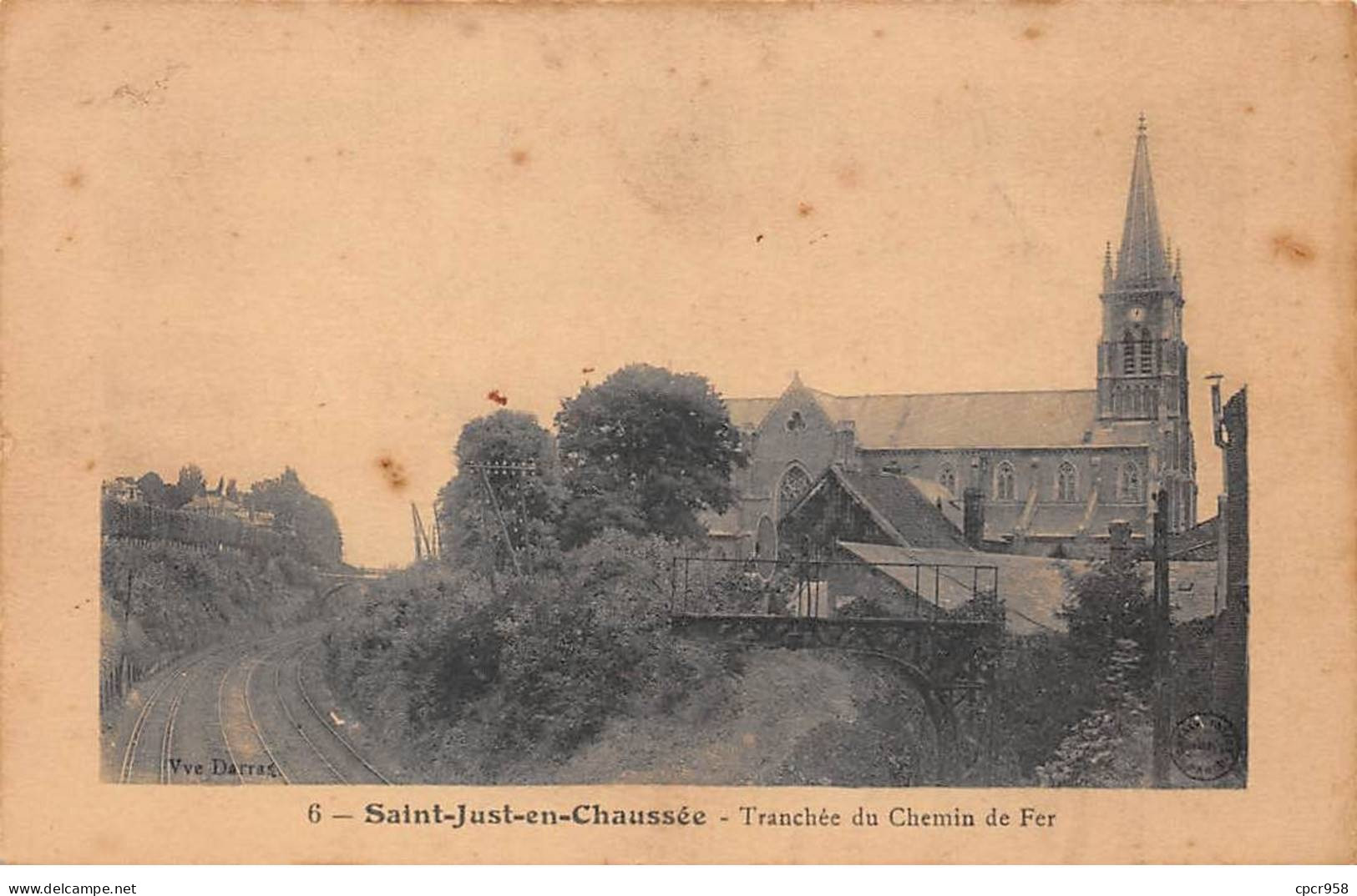 60 - ST JUST EN CHAUSSEE -  SAN26217 - Tranchée Du Chemin De Fer - Saint Just En Chaussee