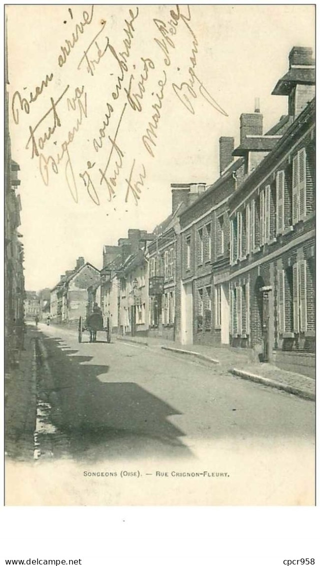 60 . N°37841.songeons.rue Crignon Fleury - Songeons