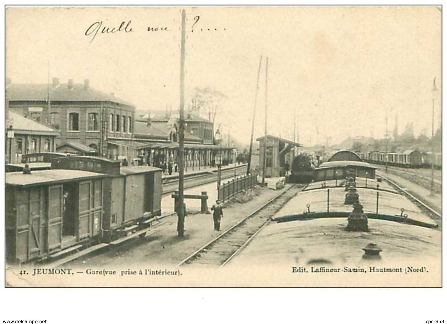 59.JEUMONT.n°261.GARE.VUE PRISE A L'INTERIEUR - Jeumont