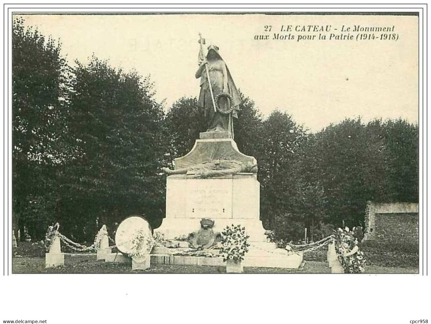 59.LE CATEAU.LE MONUMENT AUX MORTS POUR LA PATRIE (1914-1918) - Le Cateau