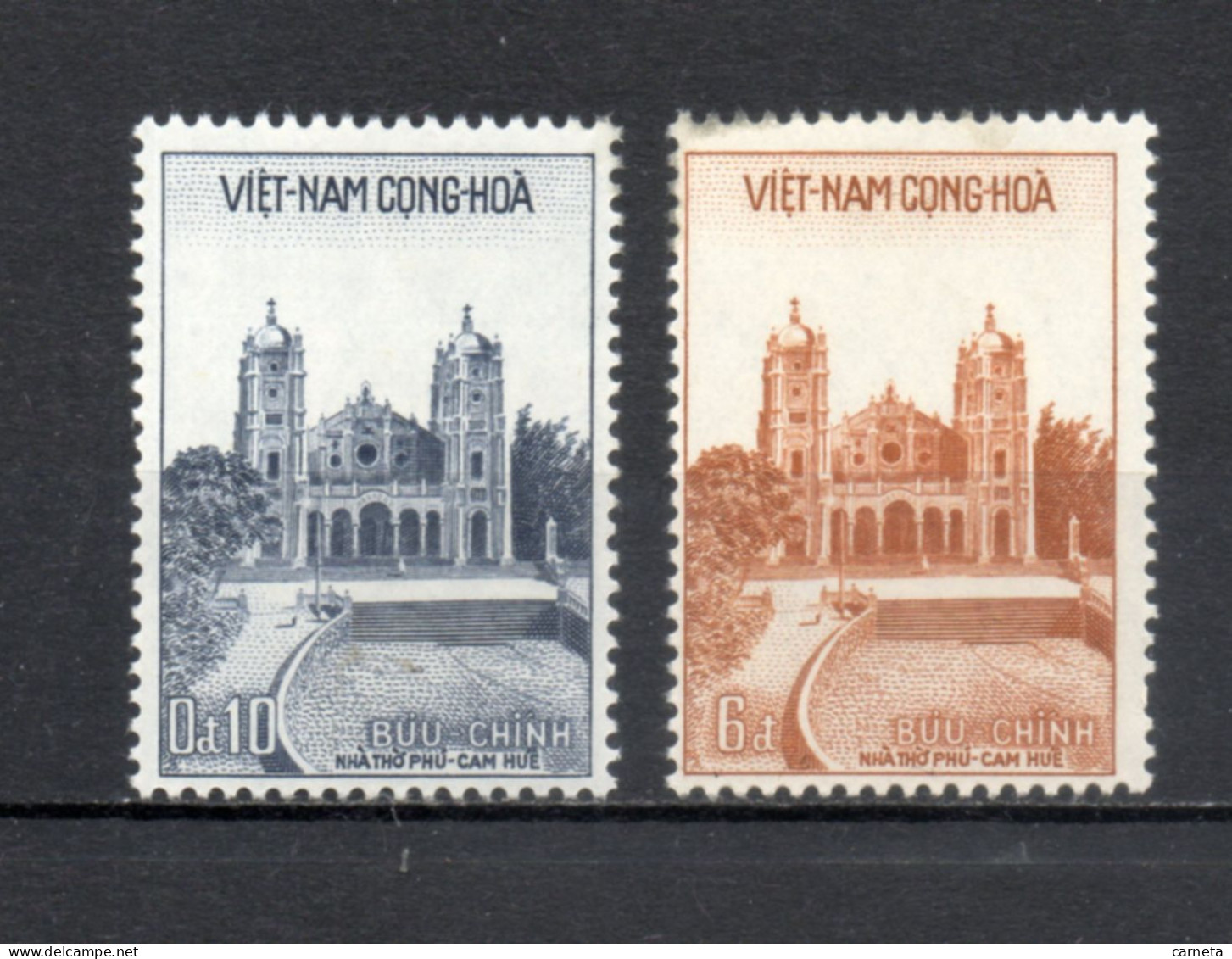 VIETNAM DU SUD   N° 102 + 103    NEUFS SANS CHARNIERE COTE 3.50€     CATHEDRALE MONUMENT - Vietnam