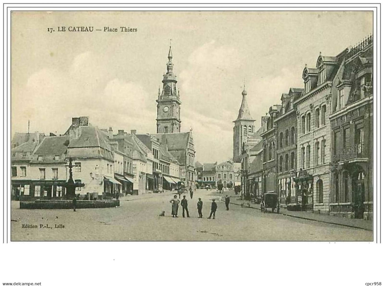 59.LE CATEAU.PLACE THIERS - Le Cateau