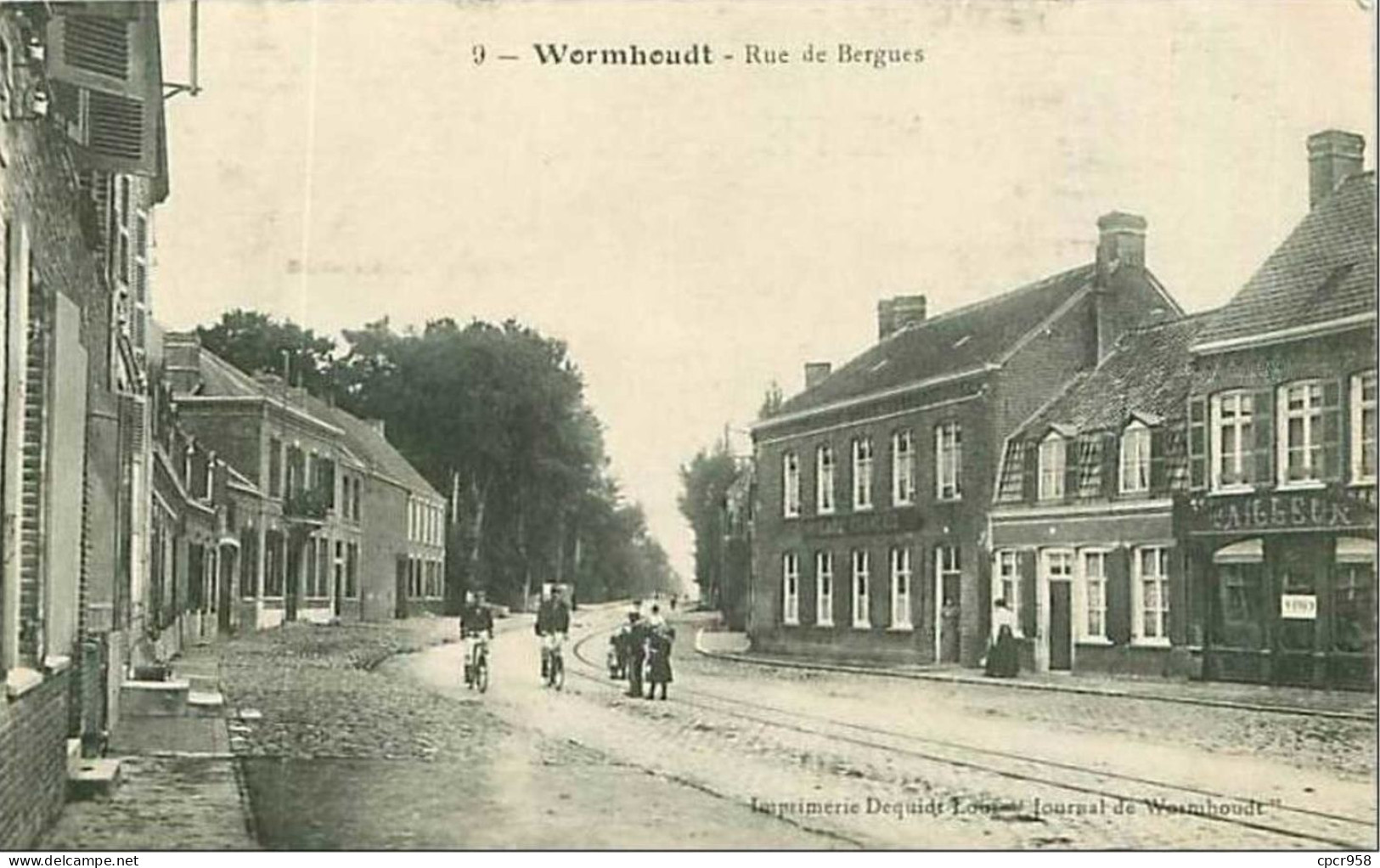 59.WORMHOUDT.RUE DE BERGUES - Wormhout