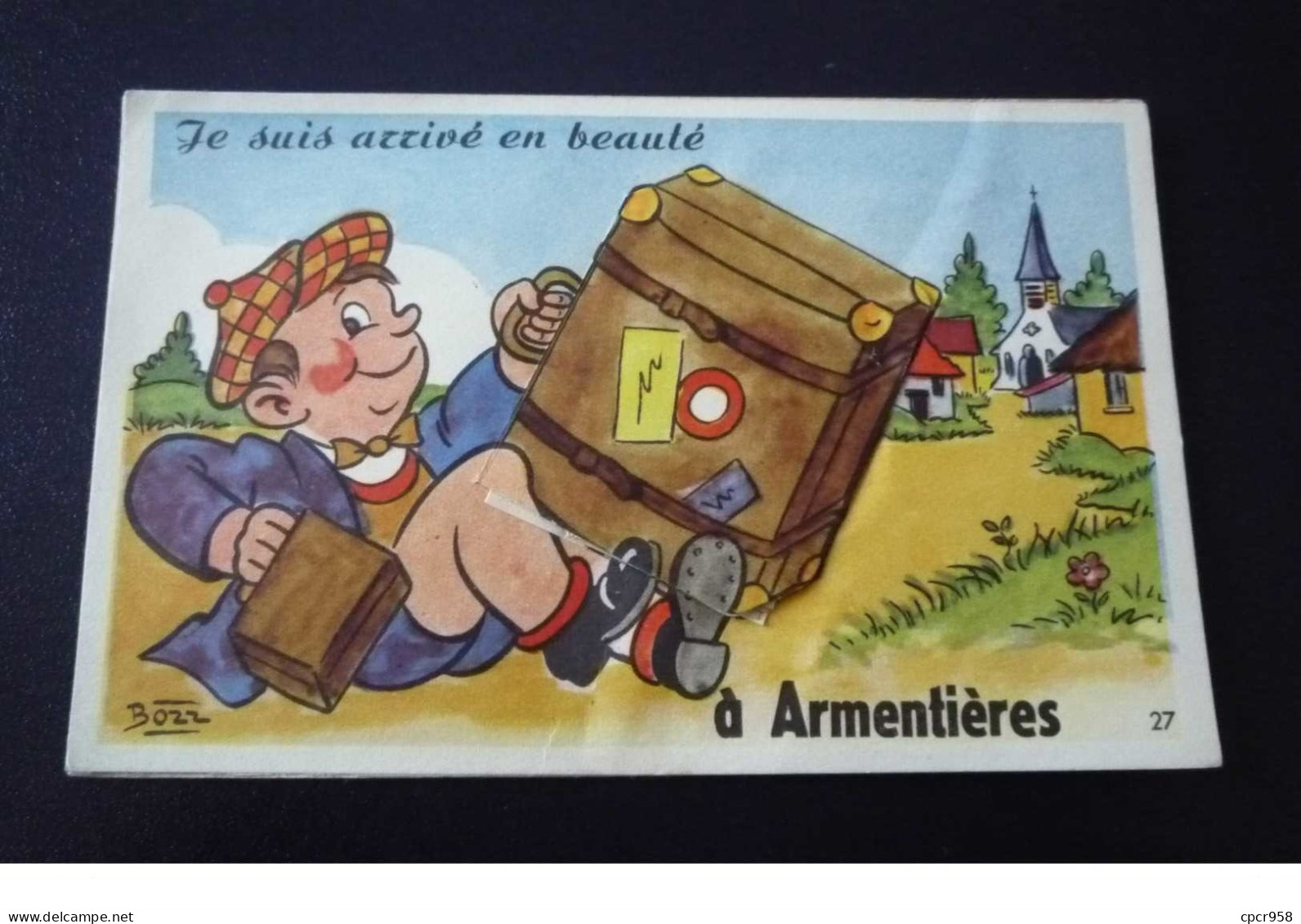 59. N°150095 . Armentieres.valise Village .carte A Systeme Multivues - Armentieres