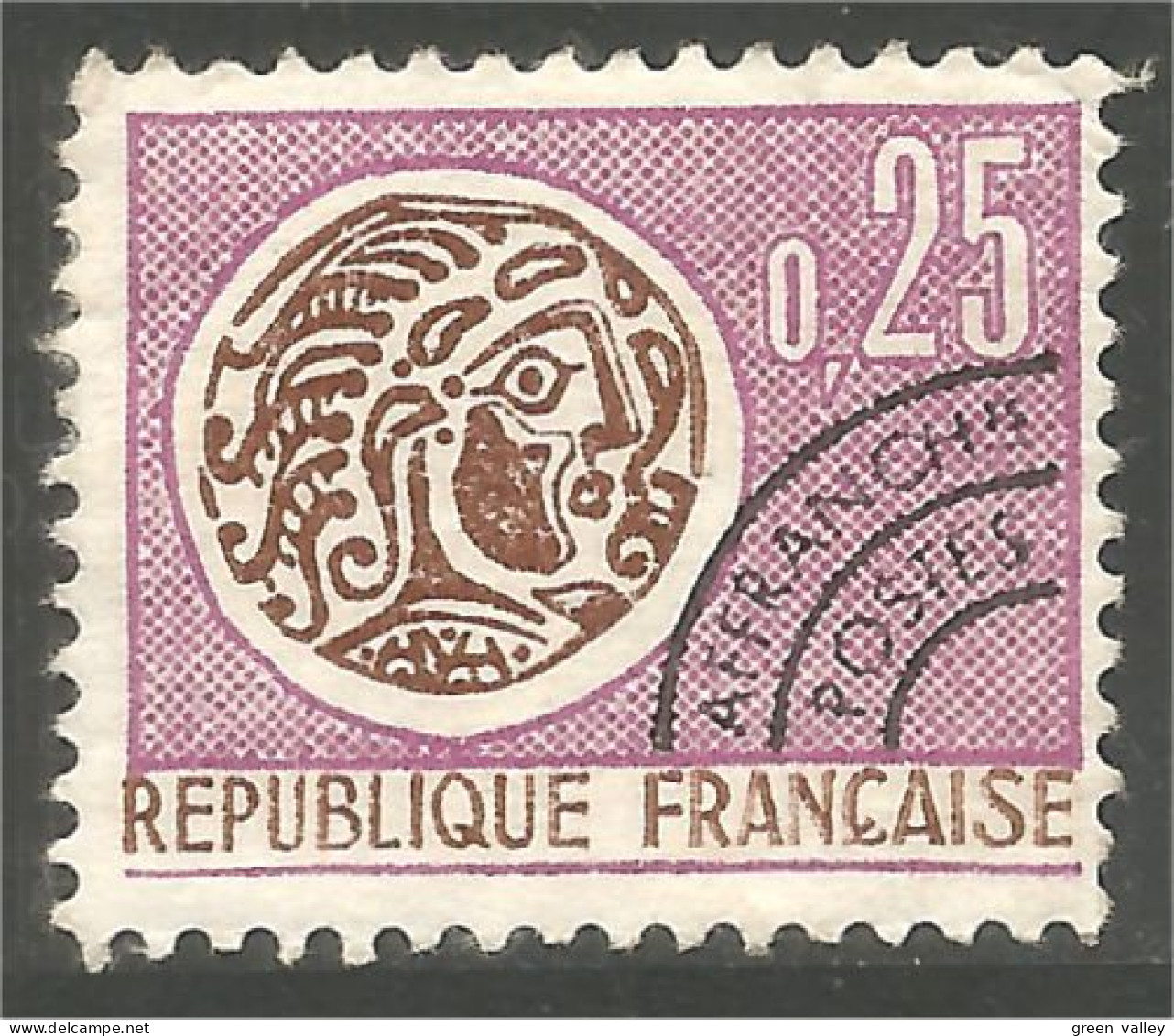 330 France Yv 126 Monnaie Gauloise 25c Préoblitéré Precancel (55) - 1964-1988