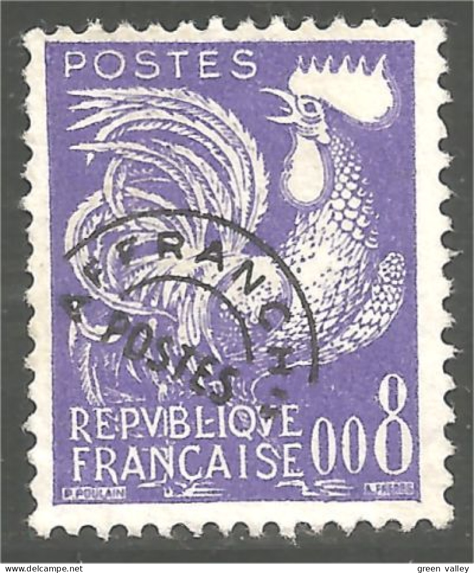 330 France Yv 119 Coq Gaulois 8c Préoblitéré Precancel (49b) - 1953-1960