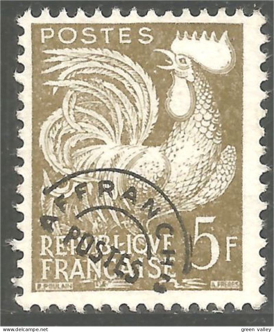 330 France Yv 107 Coq Gaulois 5 F Préoblitéré Precancel (43a) - 1953-1960