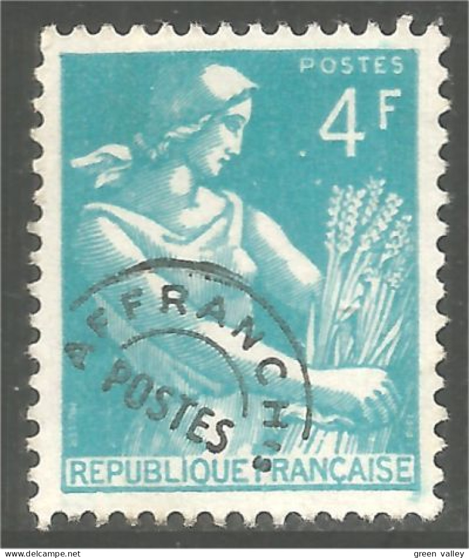 330 France Yv 106 Moissonneuse 4 F Préoblitéré Precancel (42b) - 1953-1960