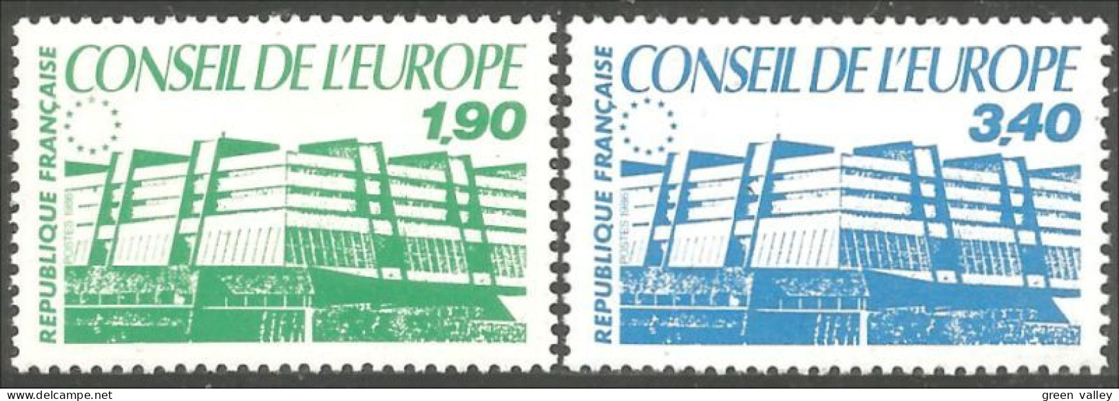 330 France Yv 93-94 Conseil Europe European Council MNH ** Neuf SC (13) - Comunità Europea