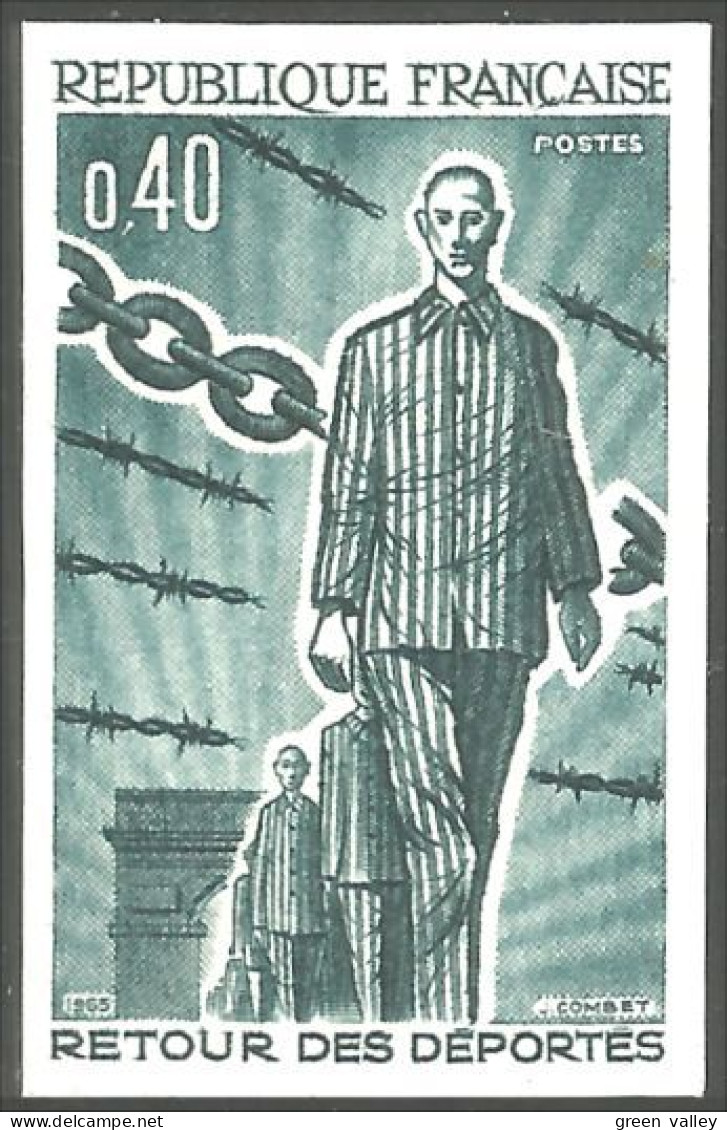 329 France Déportés Guerre War Shoah Non Dentelé Imperforate MNH ** Neuf SC CV 30 € (678) - Guerre Mondiale (Seconde)