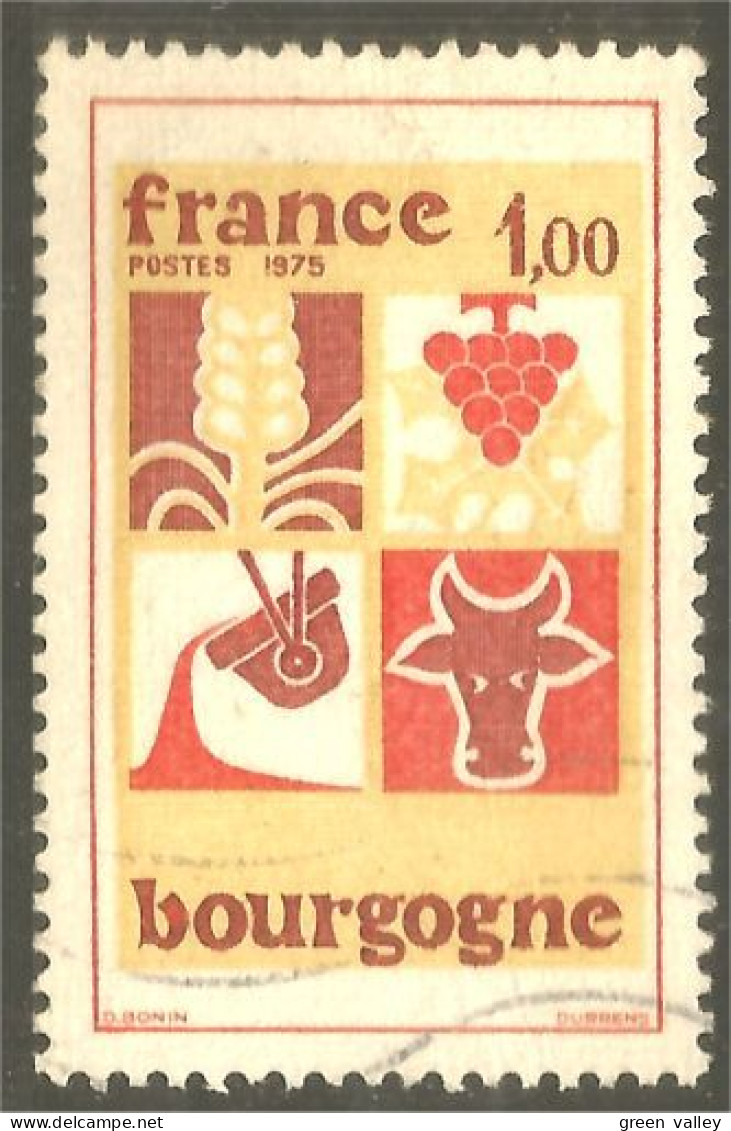 329 France Bourgogne  Blé Wheat Raisin Grape Vache Cow Kuh Vaca Mucca Bull Boeuf (650a) - Mucche