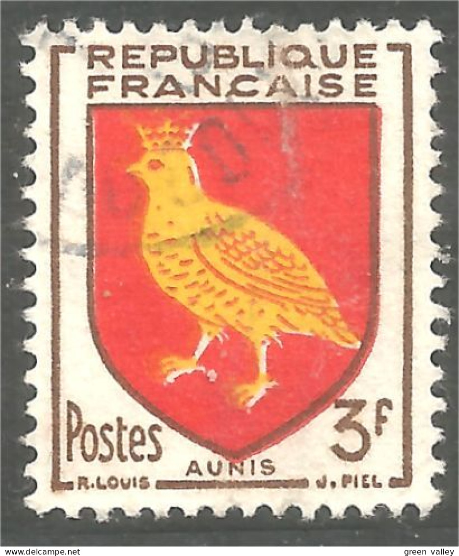 329 France Aunis Armoiries Coat Arms Oiseau Bird Perdrix Partridge (566a) - Sellos