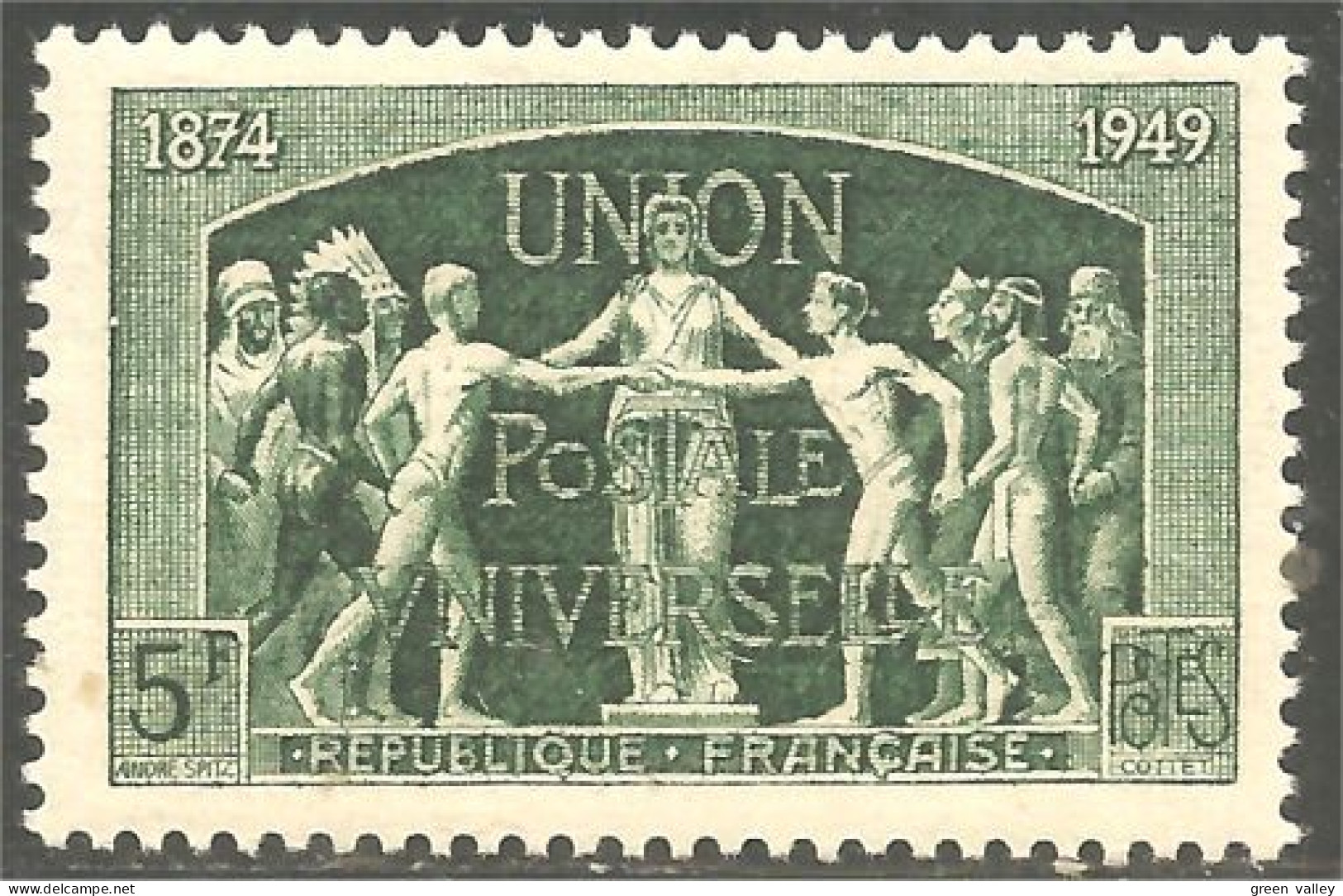 329 France UPU U.P.U. Union Postale TB VF MVLH * Neuf CH Très Légère (541) - U.P.U.