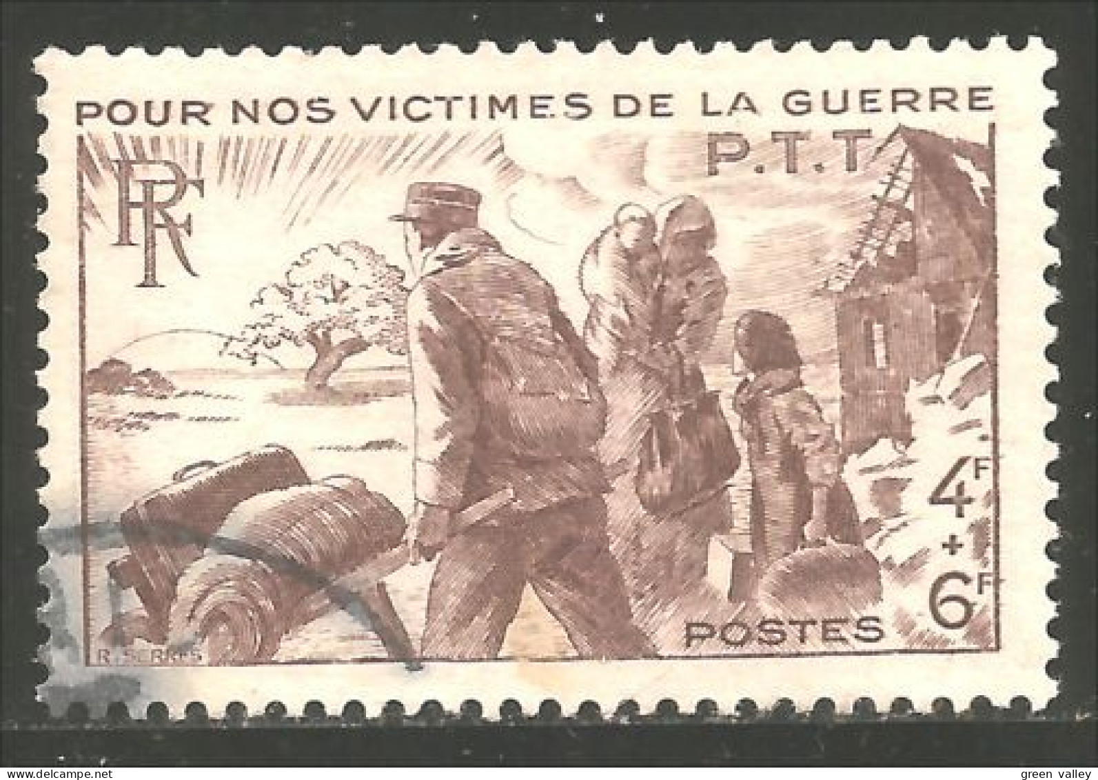 329 France Réfugiés Refugees WWII Victimes Guerre War Victims (469c) - Rifugiati