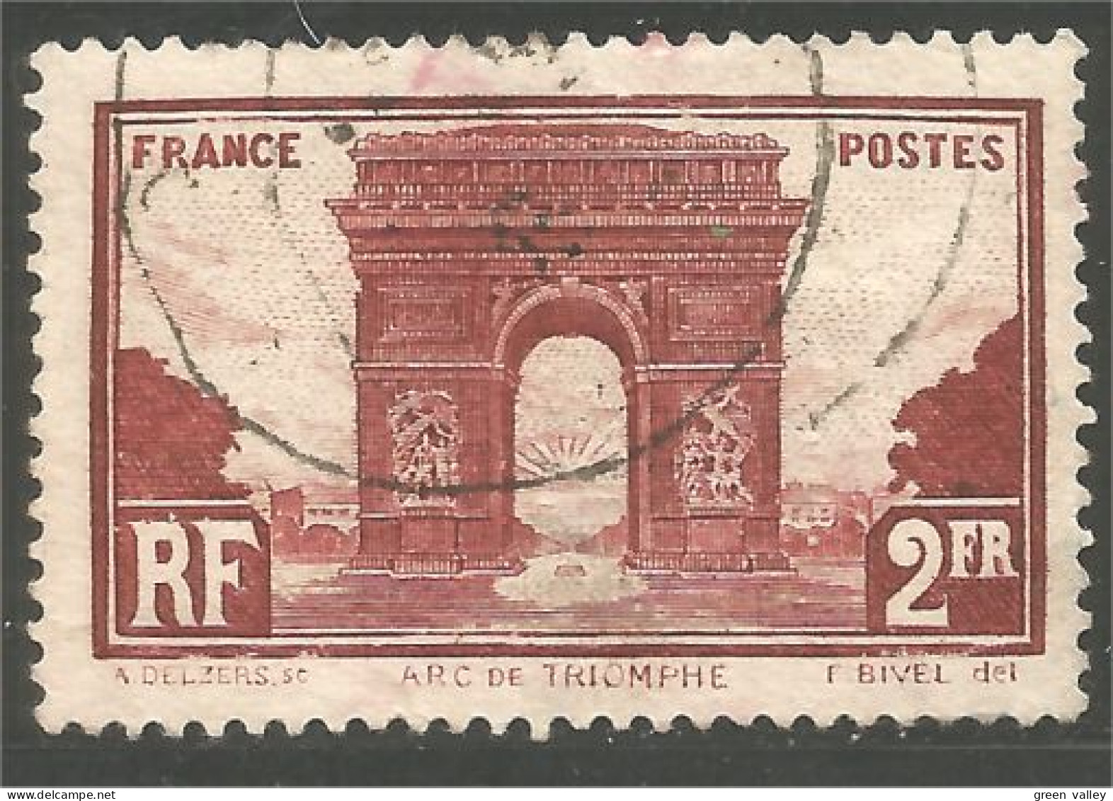 329 France Yv 258 Arc Triomphe 1929 (412) - Oblitérés