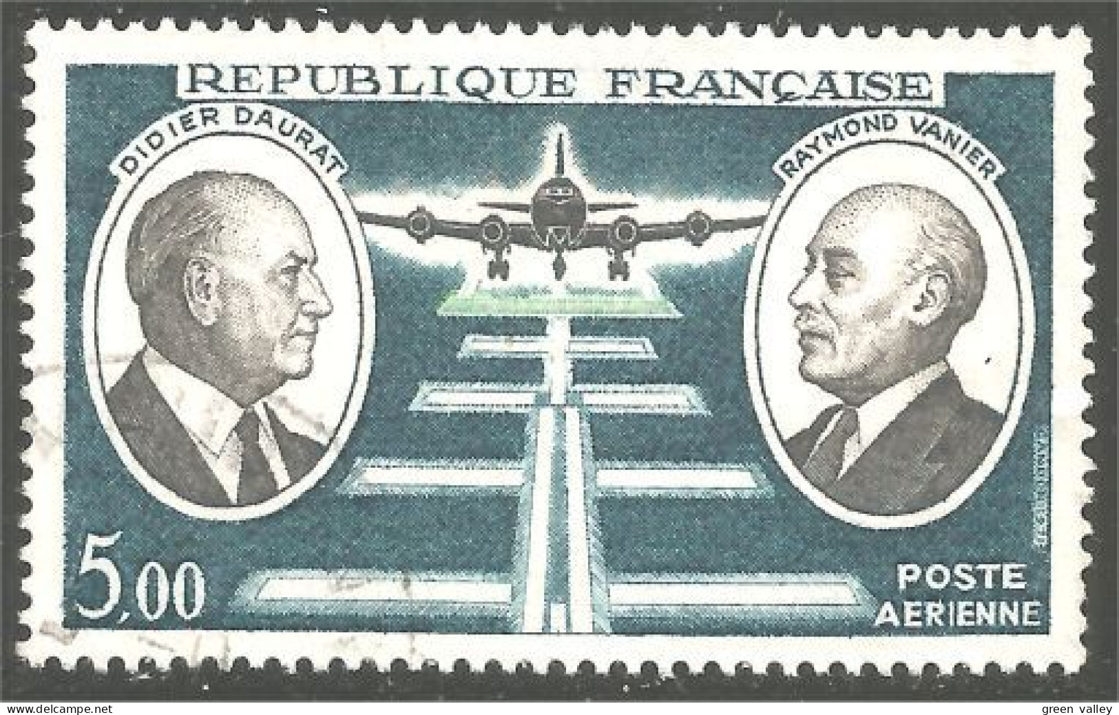 329 France Yv 46 Avion Airplane Pilots Pilotes Daurat Vanier (408a) - 1960-.... Usati