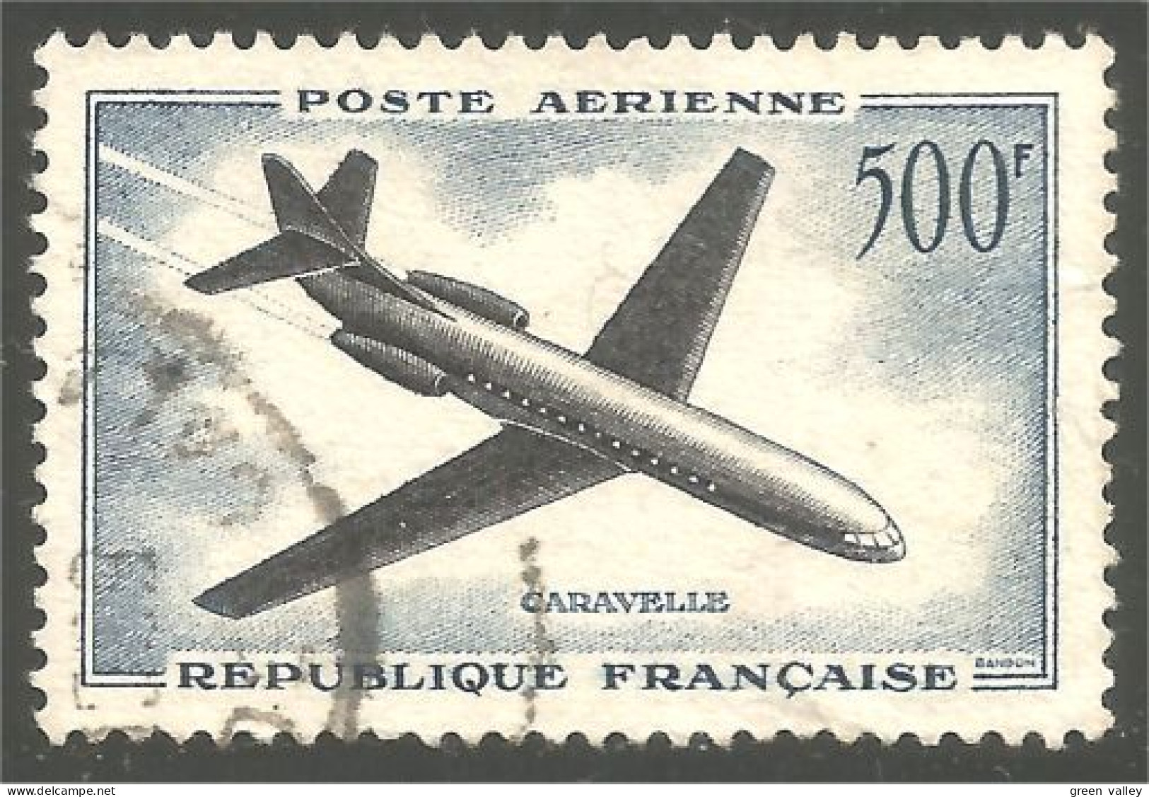 329 France Yv 36 Avion Airplane Caravelle Flugzeug Aereo (407) - 1960-.... Used