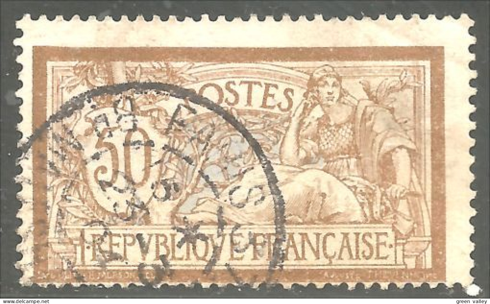 329 France Yv 120 Merson 50c Brun Et Gris (380e) - 1900-27 Merson