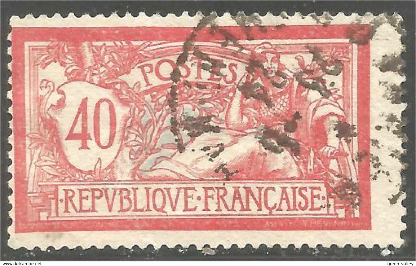 329 France Yv 119 Merson 40c Rouge Et Bleu (379b) - 1900-27 Merson