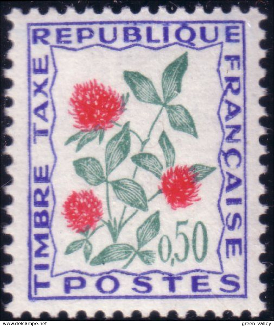 329 France Taxe 1964 Trèfle Rouge Red Clover MNH ** Neuf SC (319a) - 1960-.... Postfris