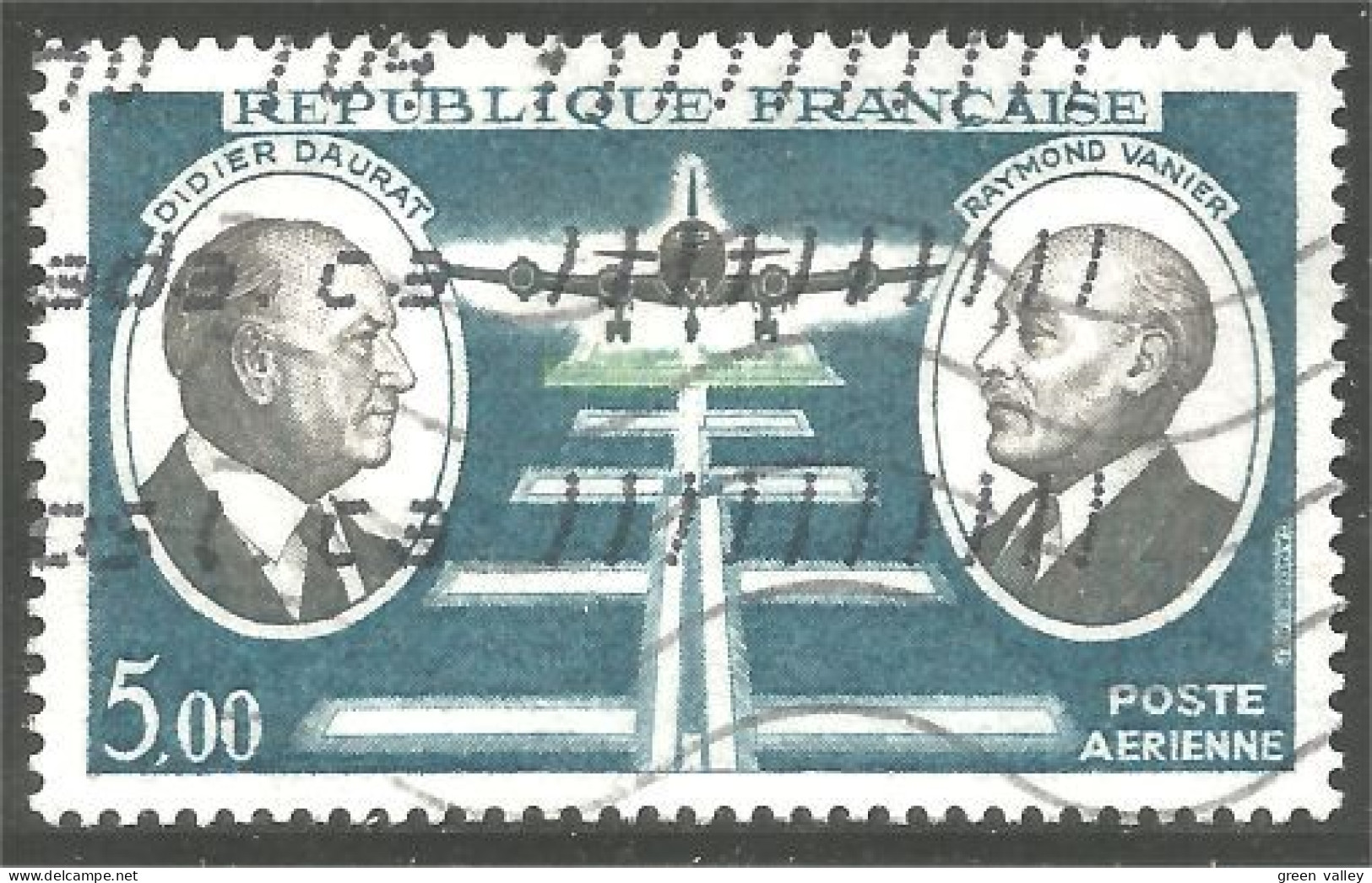 330 France Yv Av 46 Daurat Vanier Avion Airplane Flugzeug Aereo (197) - 1960-.... Afgestempeld