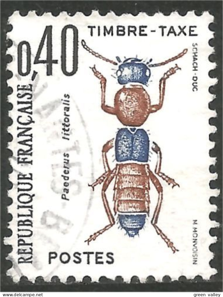 330 France Yv 110 Taxe 40c Insecte Insect Insekt Fourmi Ant Ameise Formica Hormiga (185a) - 1960-.... Usati