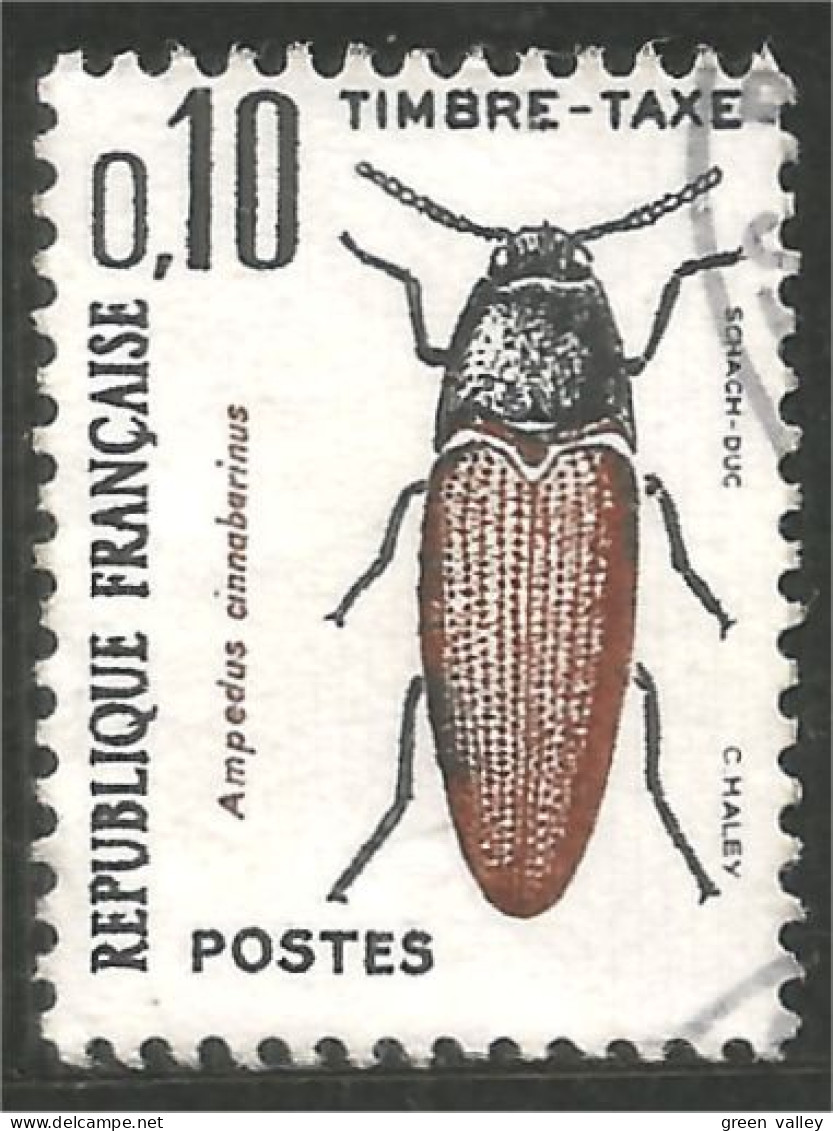 330 France Yv 103 Taxe 10c Insecte Insect Insekt (182a) - 1960-.... Gebraucht