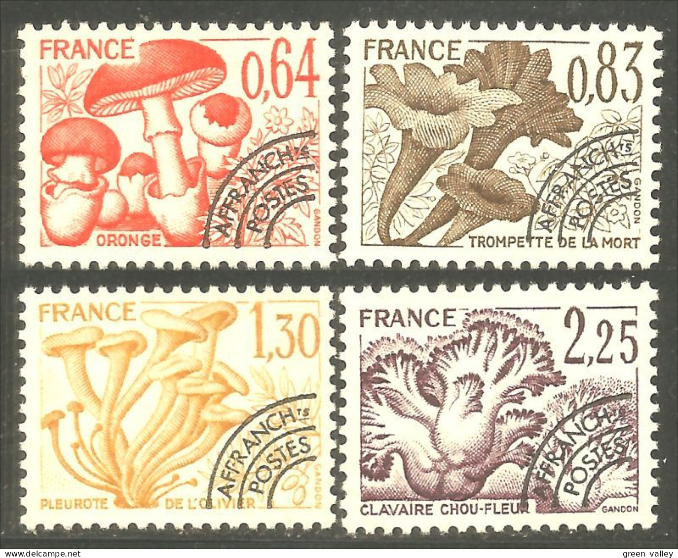 330 France Yv 158-161 Champignons Mushrooms Funghi Pilze Cogumelos Préoblitéré Precancel MNH ** Neuf SC (112b) - 1964-1988