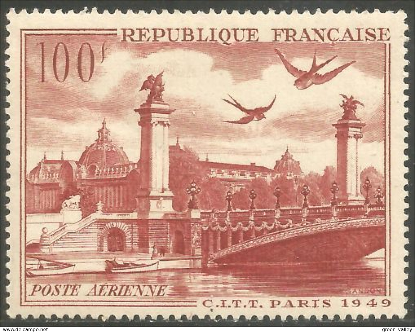 330 France Yv PA 28 C.I.T.T Pont Alexandre III Bridge Brucke Ponte MNH ** Neuf SC (100c) - Puentes
