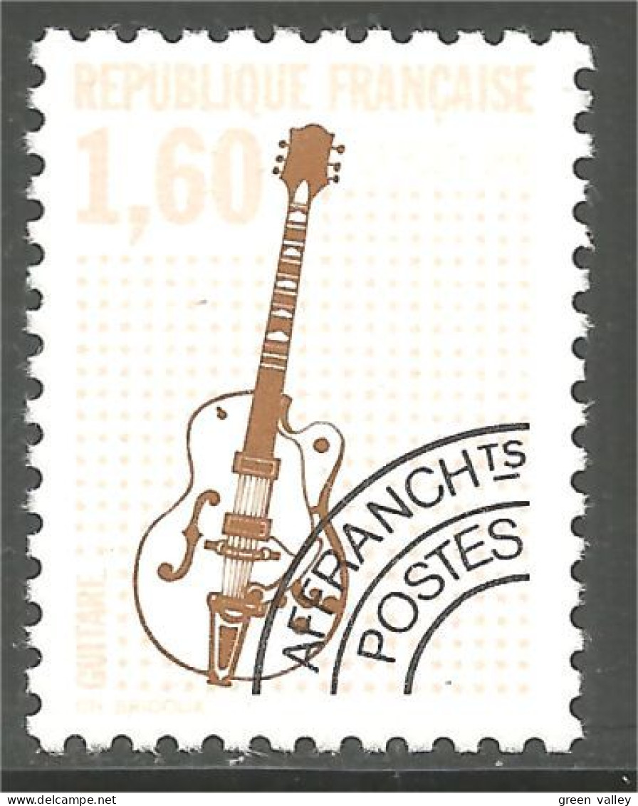 330 France Yv 213a Music Musique Guitare Guitar Préoblitéré Precancel MNH ** Neuf SC (85) - Música