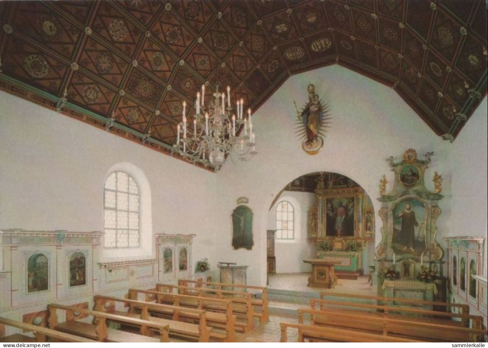 89360 - Schweiz - Sachseln, Flüeli-Ranft - Inneres Der Kapelle - 1986 - Autres & Non Classés