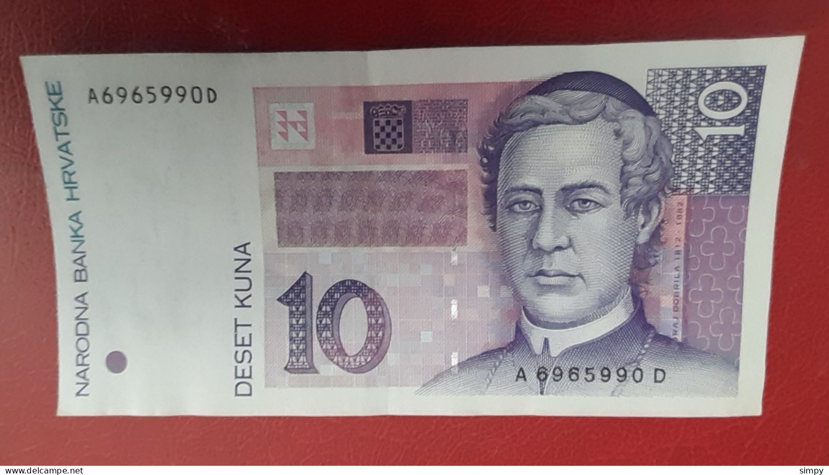 CROATIA HRVATSKA 10 KUNA 1993 P-29a Serial: AD XF++ - Kroatien