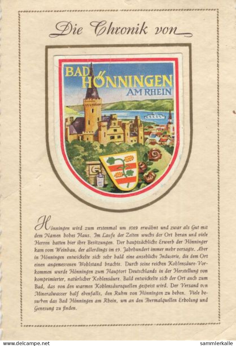 132905 - Bad Hönningen - Wappenkarte - Bad Hoenningen